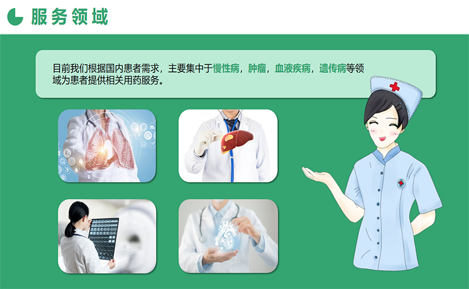 惠连健康全球寻药服务领域